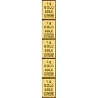 Tablettes d’or 5 x 1g Acheter des tablettes de lingots d'or